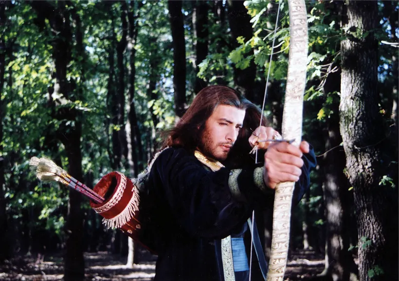 Action character film still from Taj Mahal… An Eternal Love Story